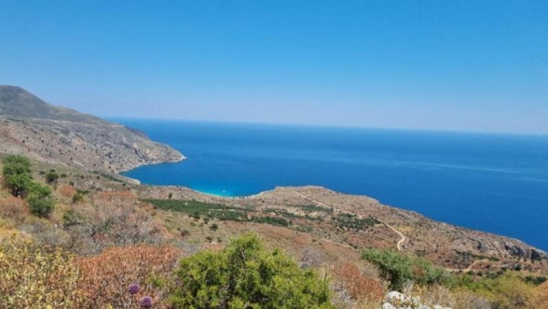 Kefalas Kreta, Kefalas: Grundstück mit unverbaubarem Meerblick und Baugenehmigung zu verkaufen Grundstück kaufen